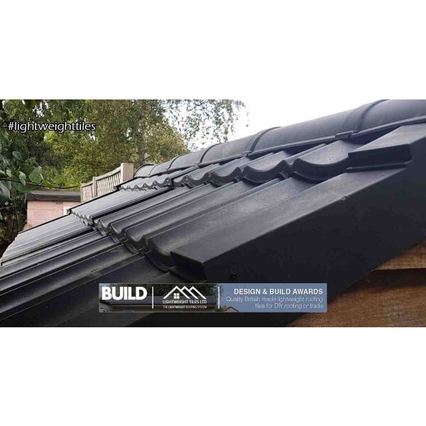 Black Plastic Roof Ridge Tile - Low Cost » Lightweight Tiles