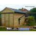 New garden shed using low cost black light roofing tiles by Lightweight Tiles 