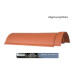 Low Cost Red Plastic Ridge Tiles by Lightweight Tiles 