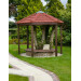 Red Garden Seat Gazebo GP Cropped