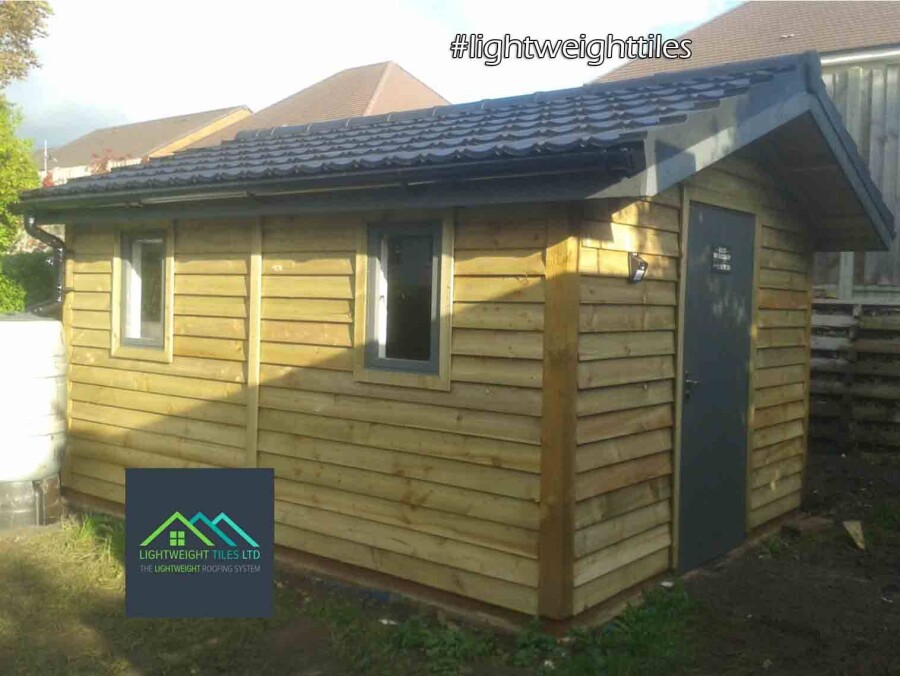 Shed roof replacement with Lightweight Plastic Tiles