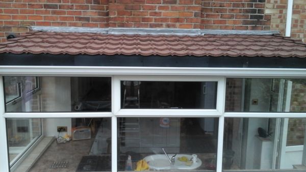 LightWeight Tiled conservatory roof with a low pitch