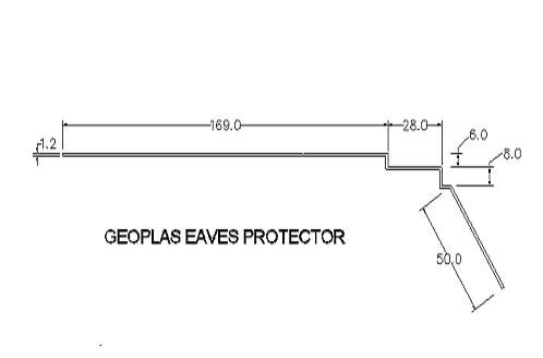 Eaves Guard Technical Drawing