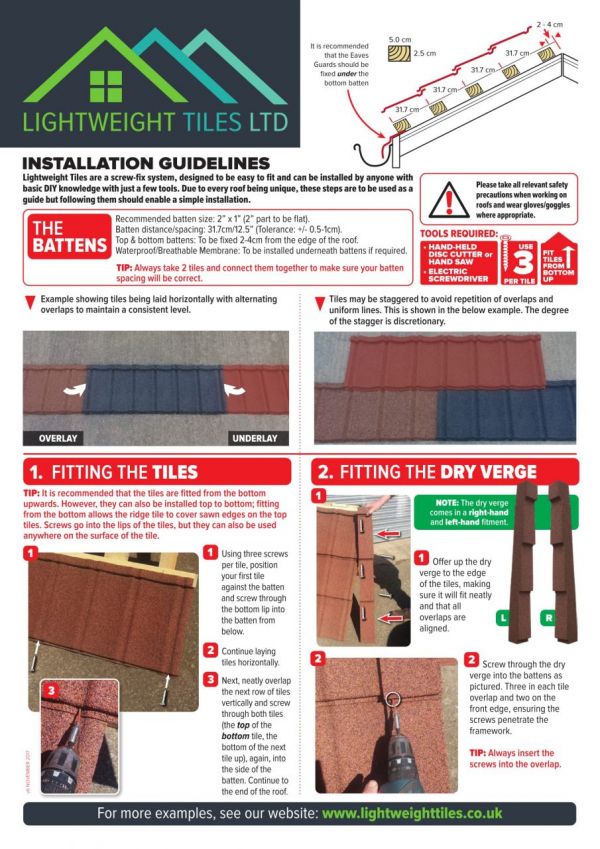 Updated Installation Guidelines Updated Installation Guidelines