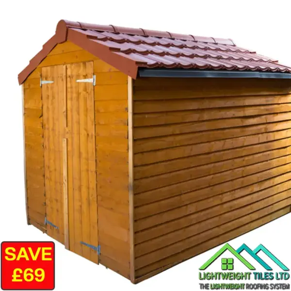 8 x 8 red shed saving