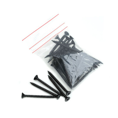 Plastic Coated Screws in Black