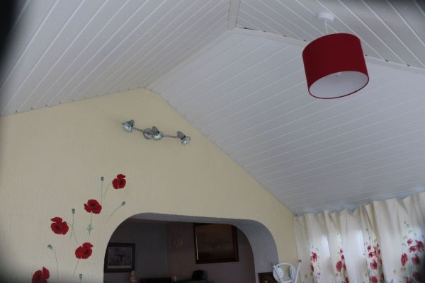 The finished internal look for LightWeight Tiles conservatory roofs