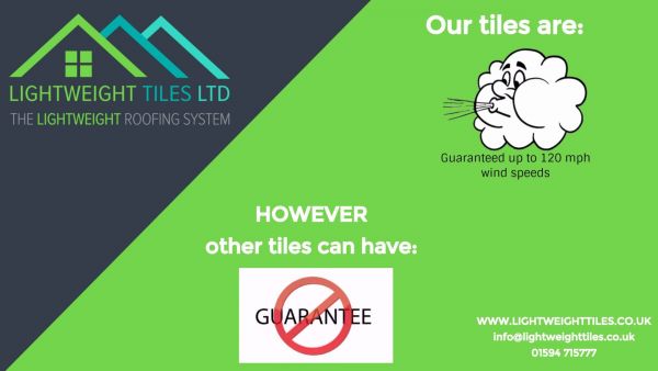 Key facts about our LightWeight Tiles roofing System