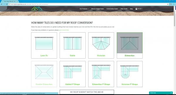 Printing from our LightWeight Tiles Online Calculator 