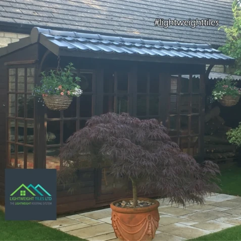 Budget Summerhouse lightweight roof tiles WEB