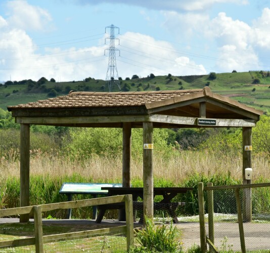 Barley Straw lightweight roof tiles on a Shelter