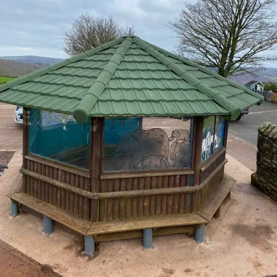 Small Image Light green Gazebo Completed