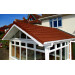 gabled conservatory roof conversion with red tiles