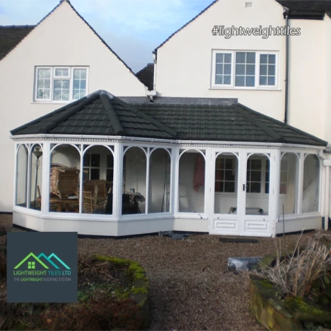 Large conservatory roof with grey tiles 2 WEB